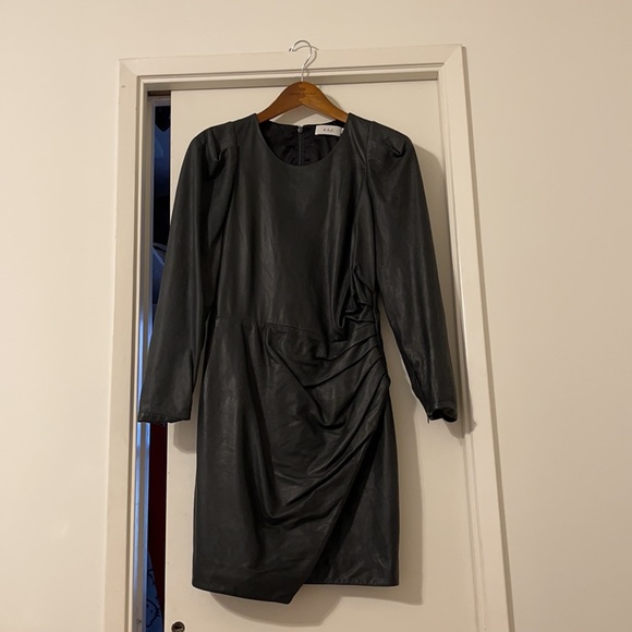 ✨NEW✨A.L.C. Lana Long Sleeve Leather Minidress 8 - Picture 7 of 11